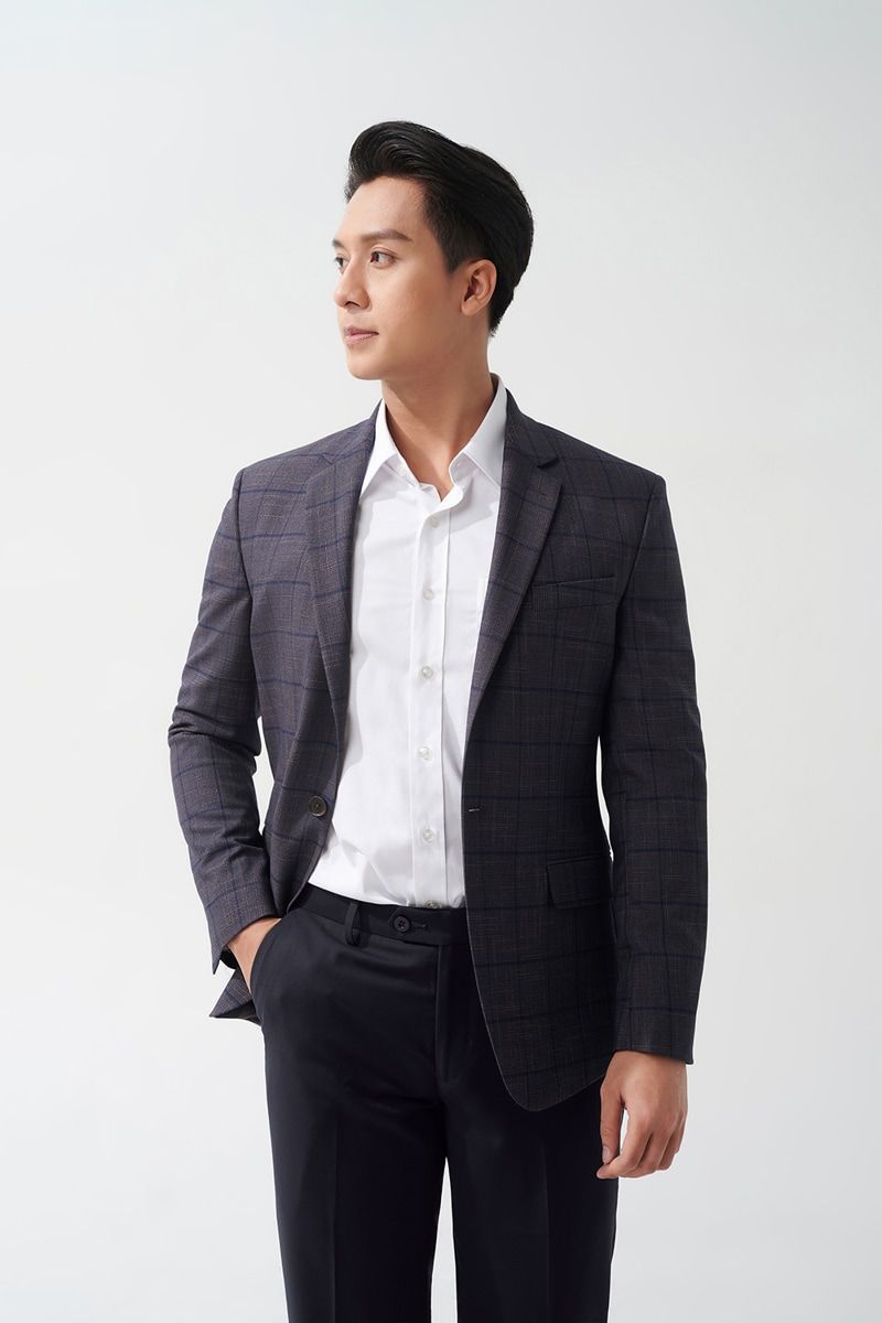 Áo khoác blazer nam cao cấp Merriman mã THMOV050